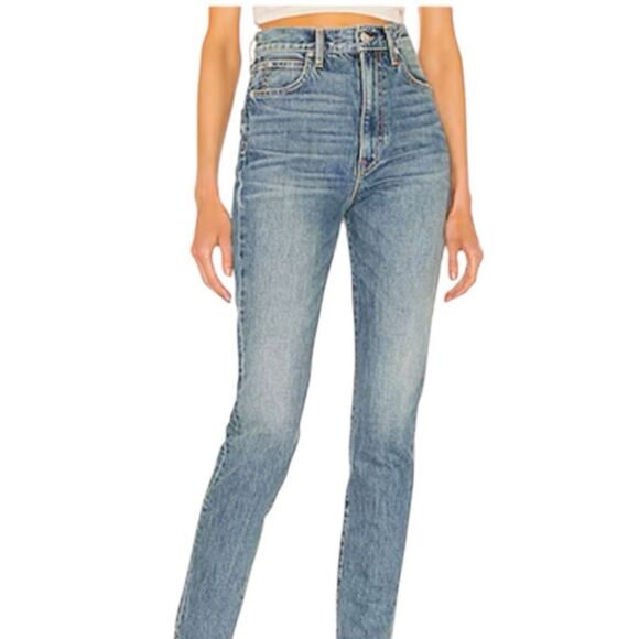 NWT SLVRLAKE Beatnik High Rise Slim Fit in Crosby Size 28 Revolve - Picture 1 of 14